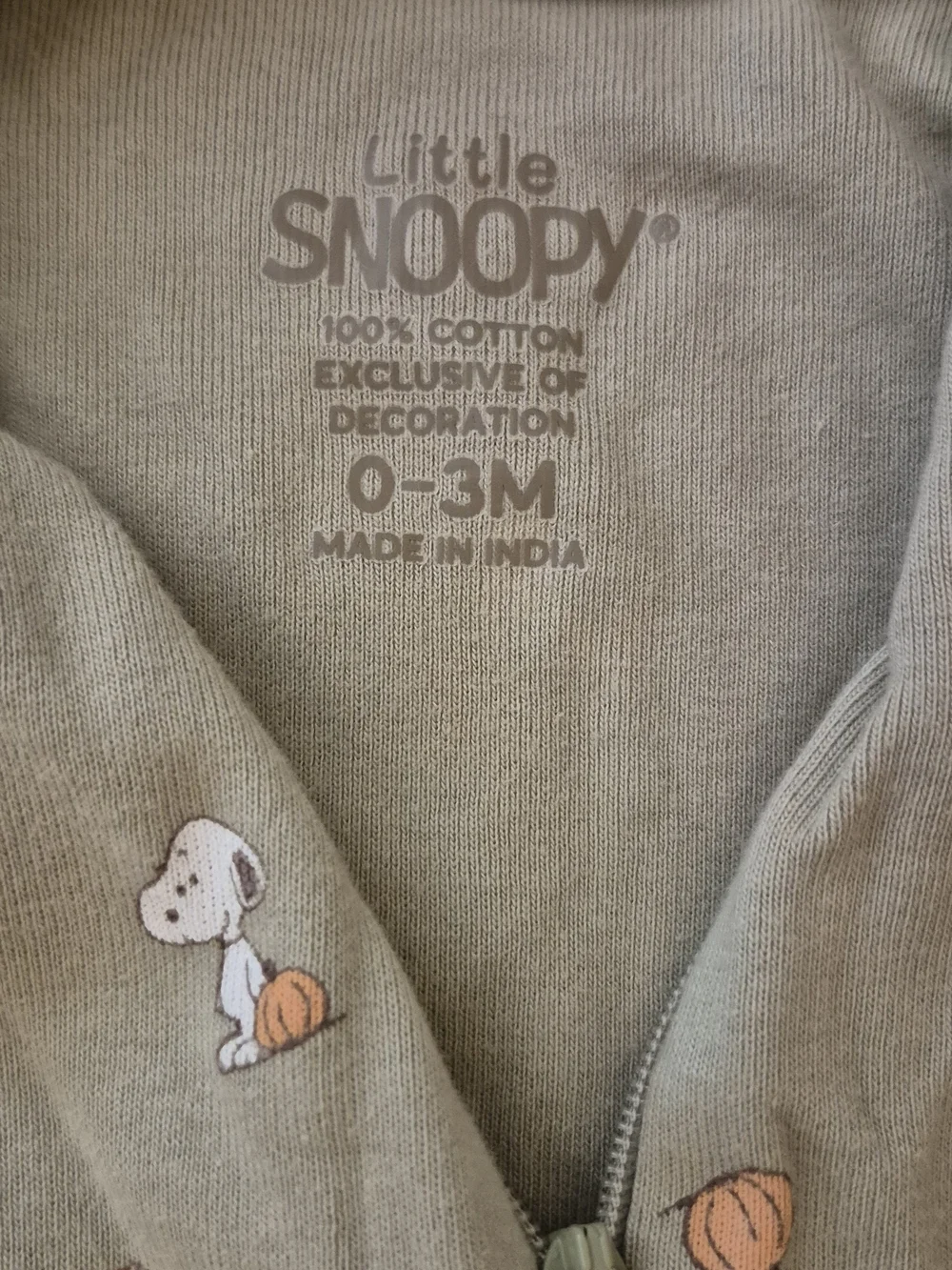 little snoopy soft olive